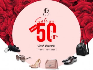 ELLY sale tới 50% +8% tất cả sản phẩm nhân dịp 8/3